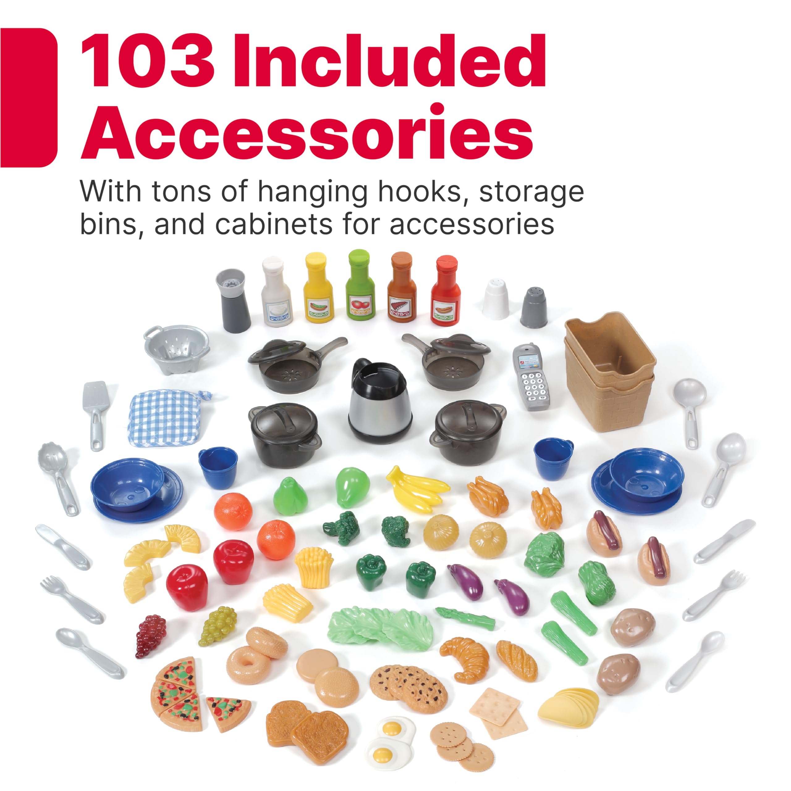 Foto 5 pulgar | Cocina de Juguete Step2 Grand Walk-In Kitchen & Grill con 103 Accesorios - Venta Internacional