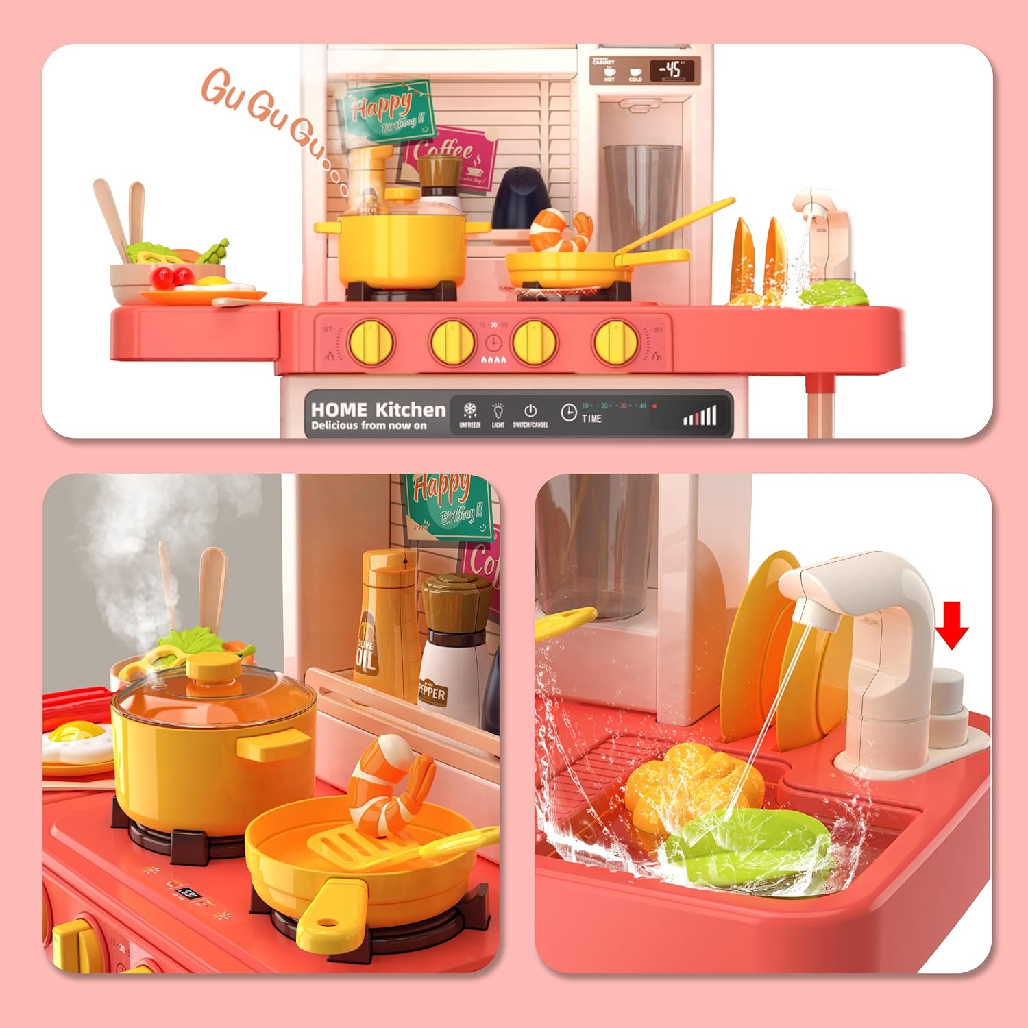 Foto 2 | Cocinita Juguete Infantil Beibegood Spray Kitchen Am062 50pz