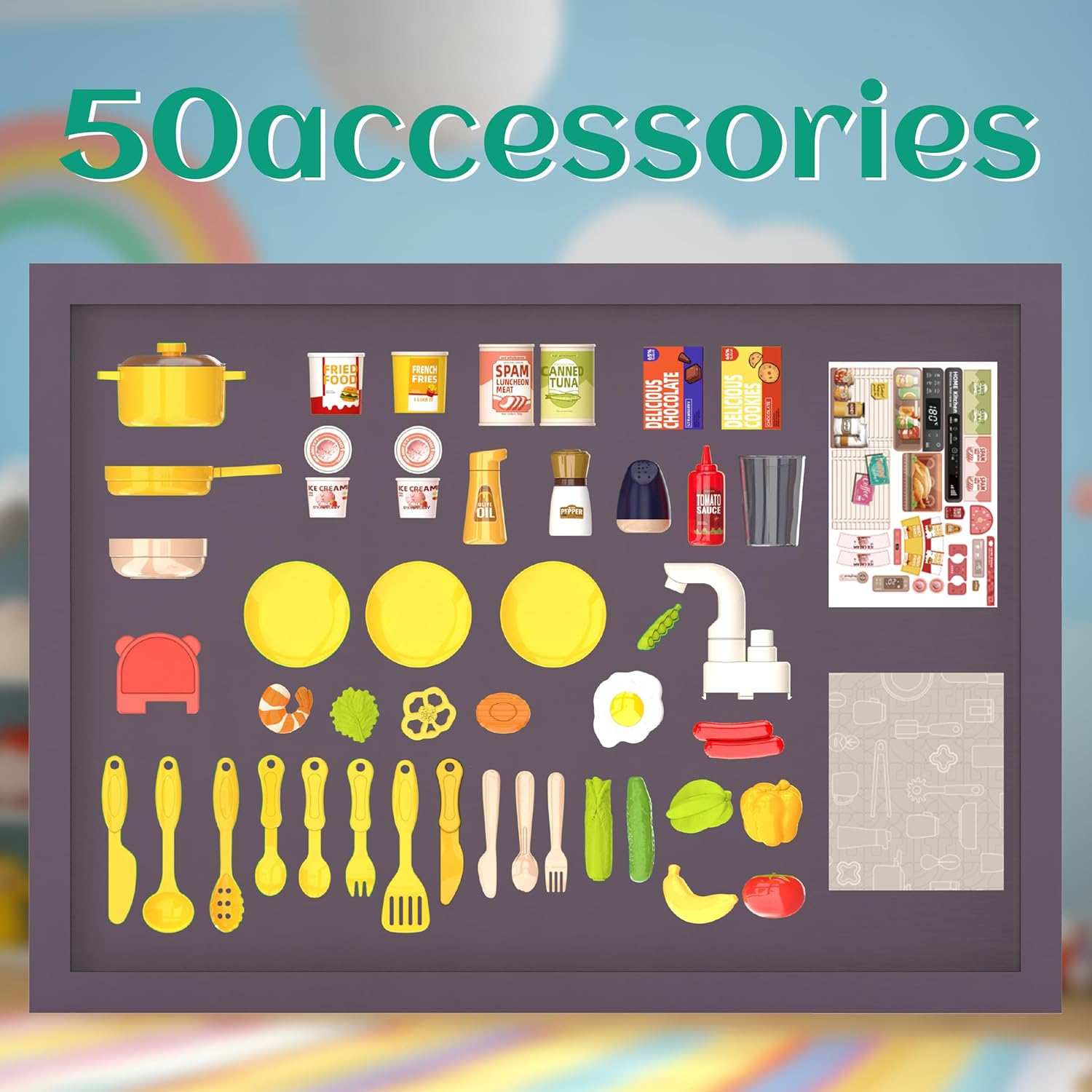 Foto 4 | Cocinita Juguete Infantil Beibegood Spray Kitchen Am062 50pz