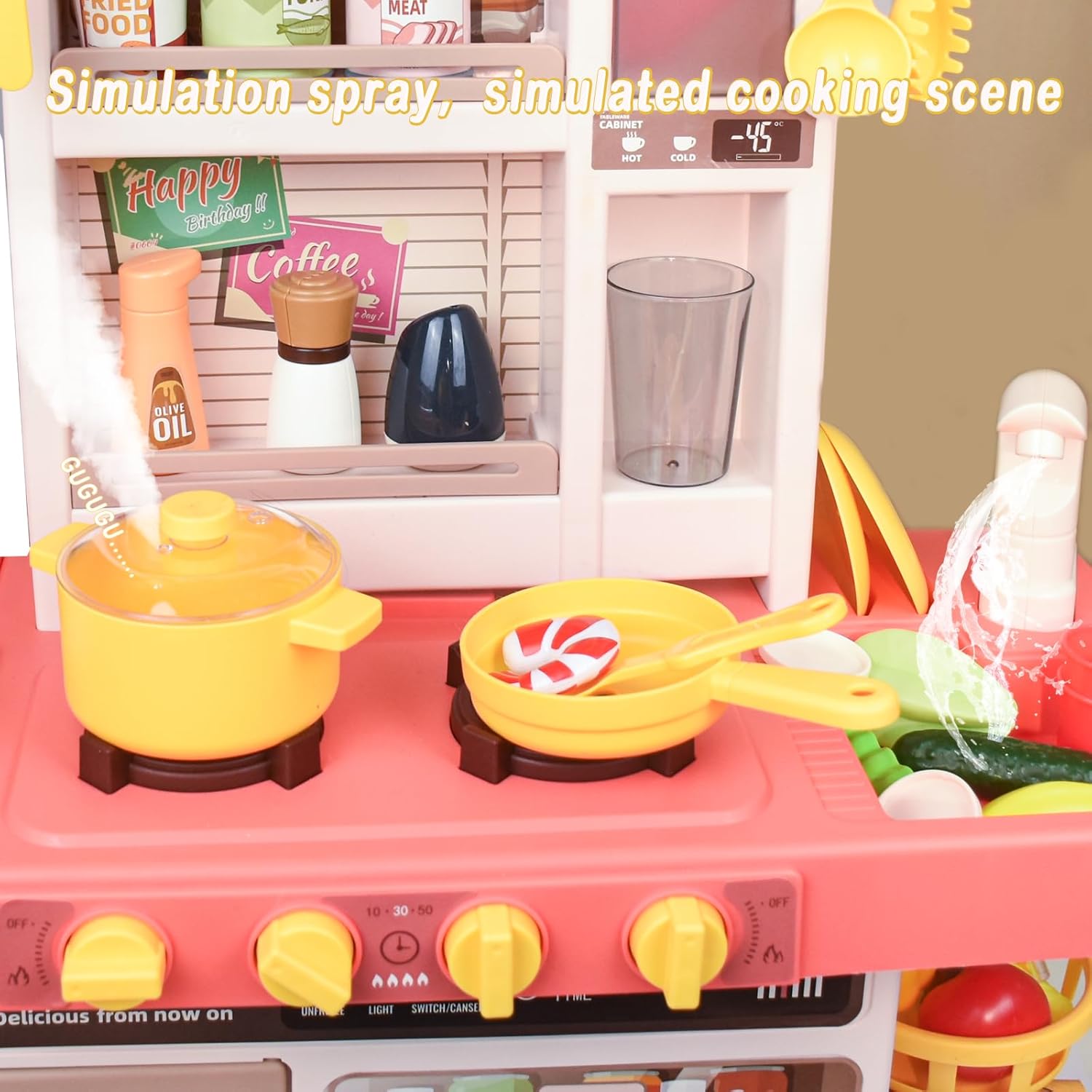 Foto 7 | Cocinita Juguete Infantil Beibegood Spray Kitchen Am062 50pz