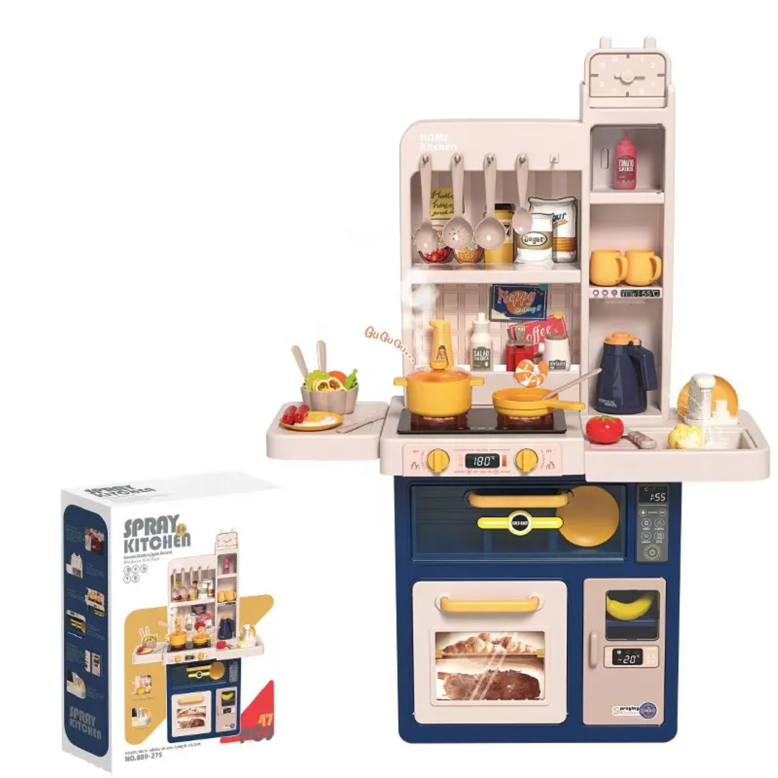 Foto 4 pulgar | Cocinita Infantil Beibegood Spray Modern Kitchen Am061 47 Pz