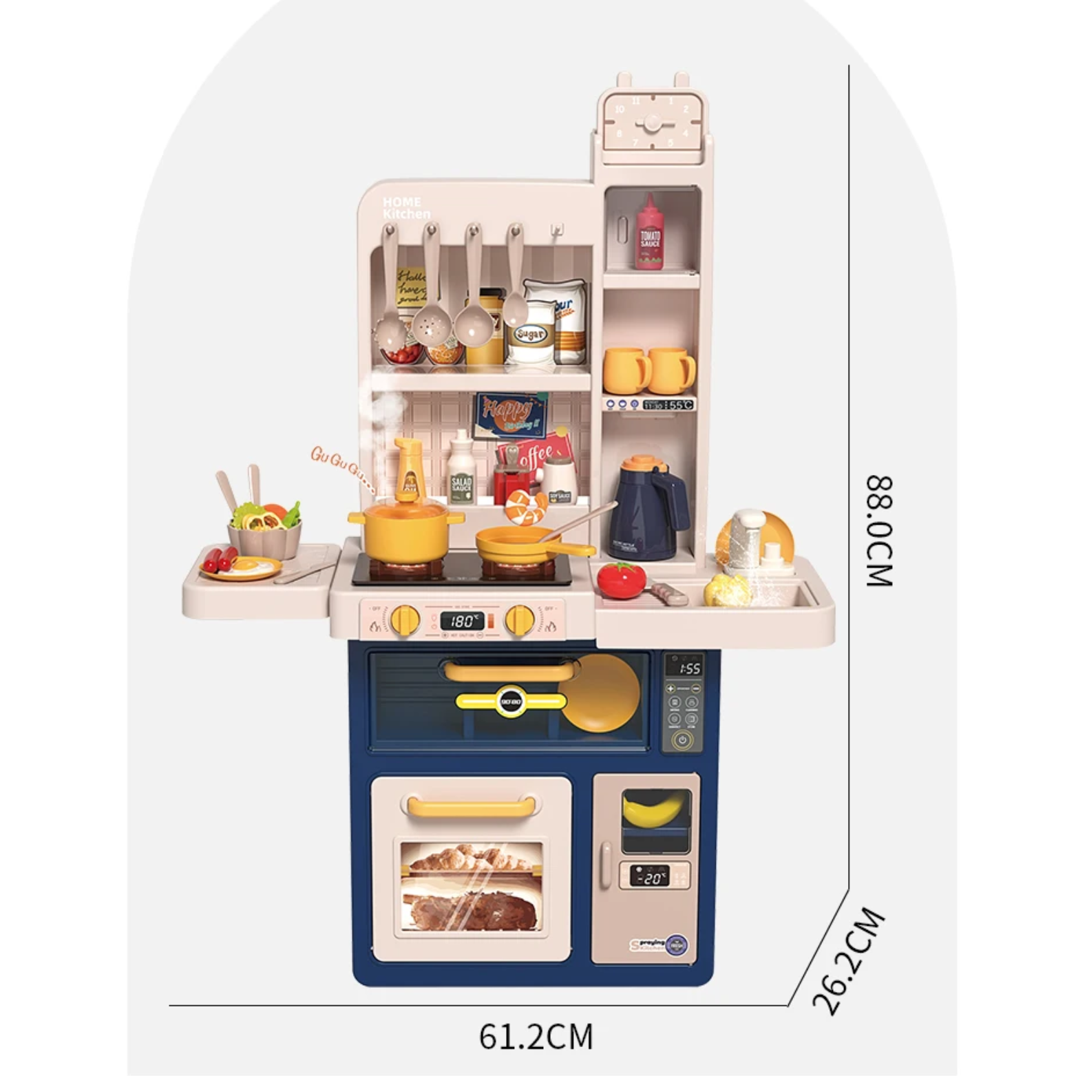 Foto 5 pulgar | Cocinita Infantil Beibegood Spray Modern Kitchen Am061 47 Pz