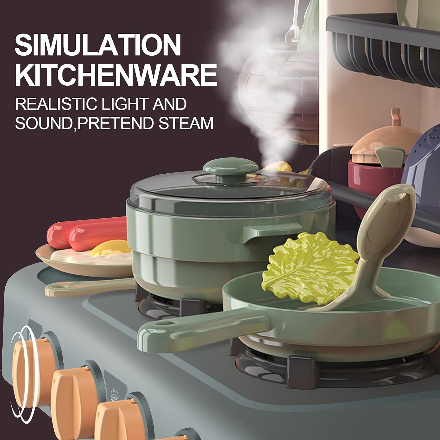 Foto 4 pulgar | Cocinita Infantil Beibegood Spraying Mist Kitchen Am066 43pz