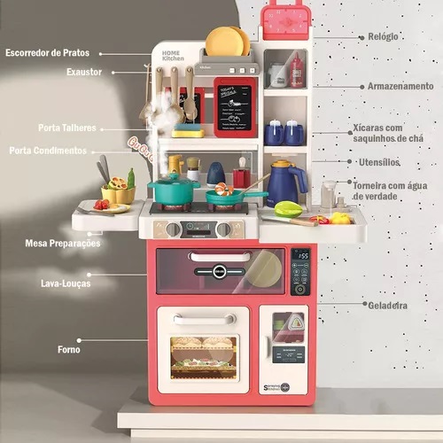 Foto 3 pulgar | Cocinita Infantil Beibegood Spray Modern Kitchen Am070 49 Pz
