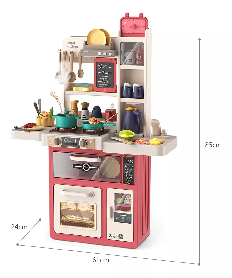 Foto 4 pulgar | Cocinita Infantil Beibegood Spray Modern Kitchen Am070 49 Pz