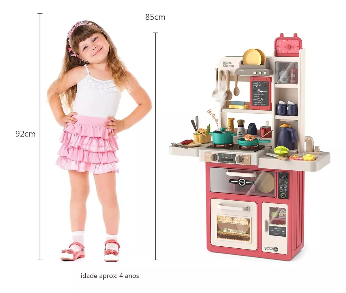 Foto 8 pulgar | Cocinita Infantil Beibegood Spray Modern Kitchen Am070 49 Pz