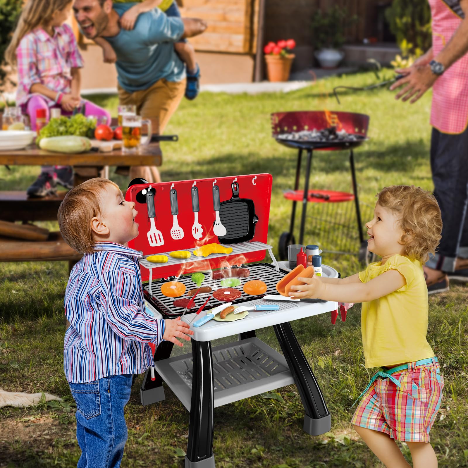 Foto 3 pulgar | Juego De Juguetes De Cocina Aurotops, 35 Unidades, Parrilla De Barbacoa Para Niños De 3 A 7 Años - Venta Internacional.