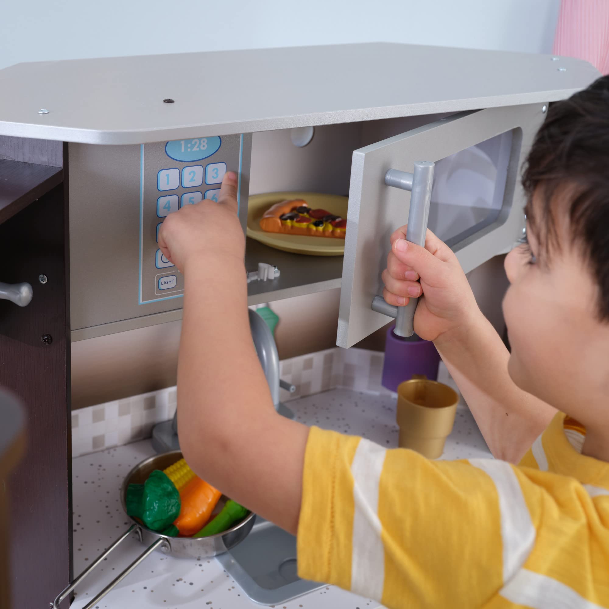 Foto 6 pulgar | Juega Kitchen Kidkraft Ultimate Corner Con Luces Y Sonidos 3+ - Venta Internacional.