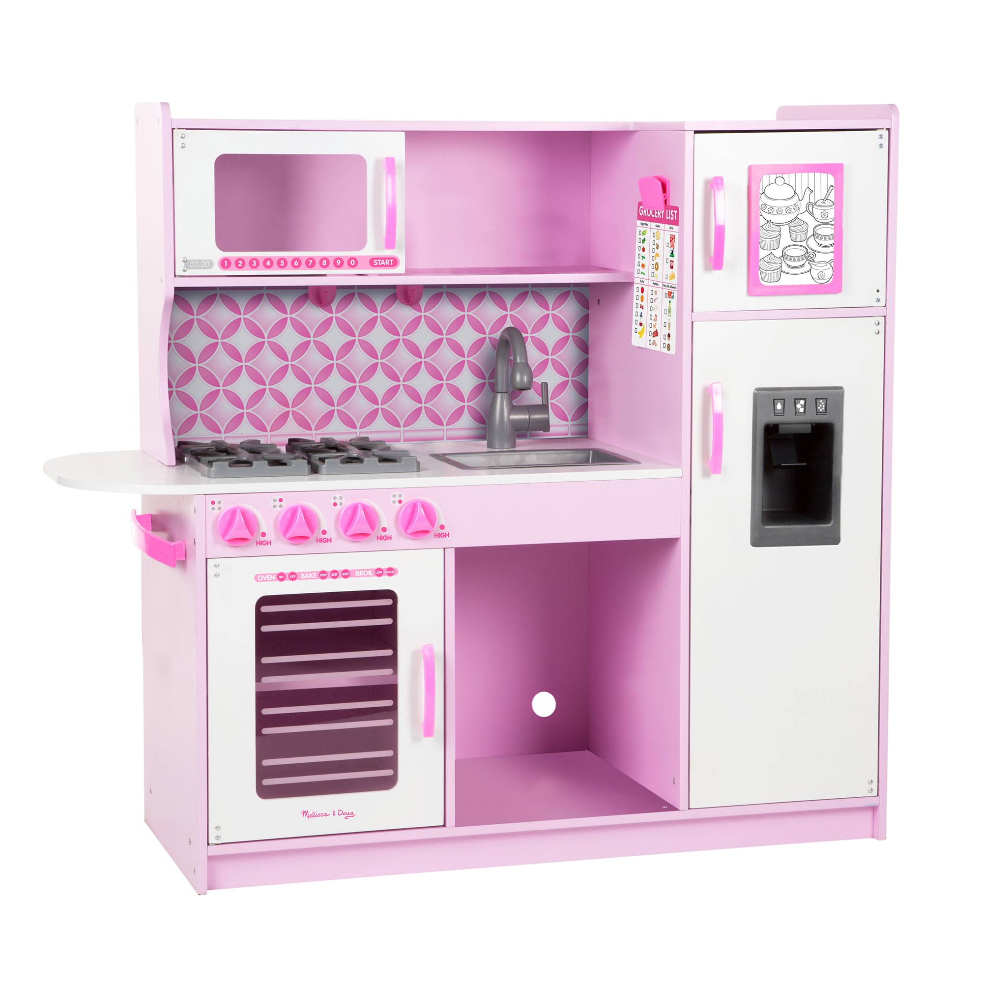 Cupcake Melissa & Doug De Toy Kitchen, Color Rosa Y Blanco, Con Dispensador De Hielo - Venta Internacional. $6,947