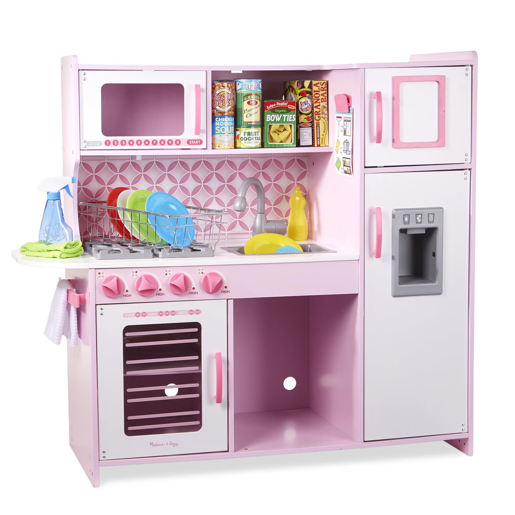 Foto 6 pulgar | Cupcake Melissa & Doug De Toy Kitchen, Color Rosa Y Blanco, Con Dispensador De Hielo - Venta Internacional.