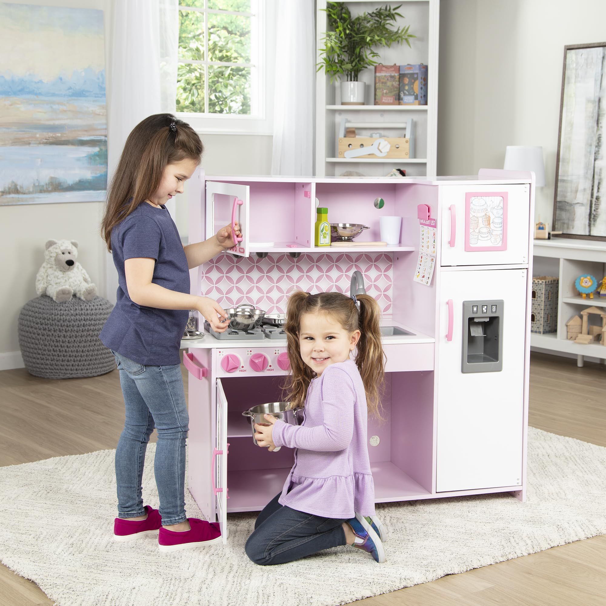 Foto 7 | Cupcake Melissa & Doug De Toy Kitchen, Color Rosa Y Blanco, Con Dispensador De Hielo - Venta Internacional.