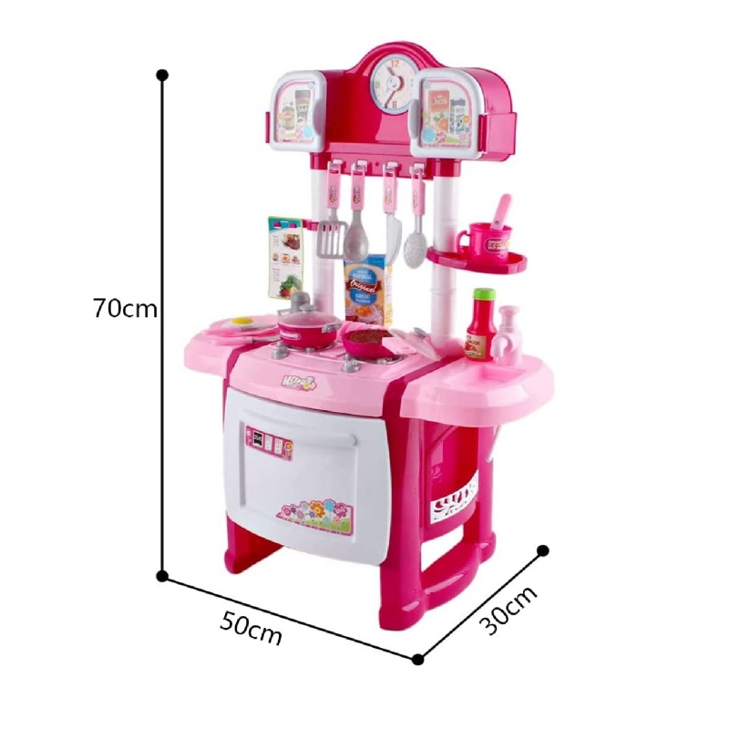 Foto 4 pulgar | Toy Kitchen Cdztar Pink Educational Con Accesorios Para Niños  - Venta Internacional.