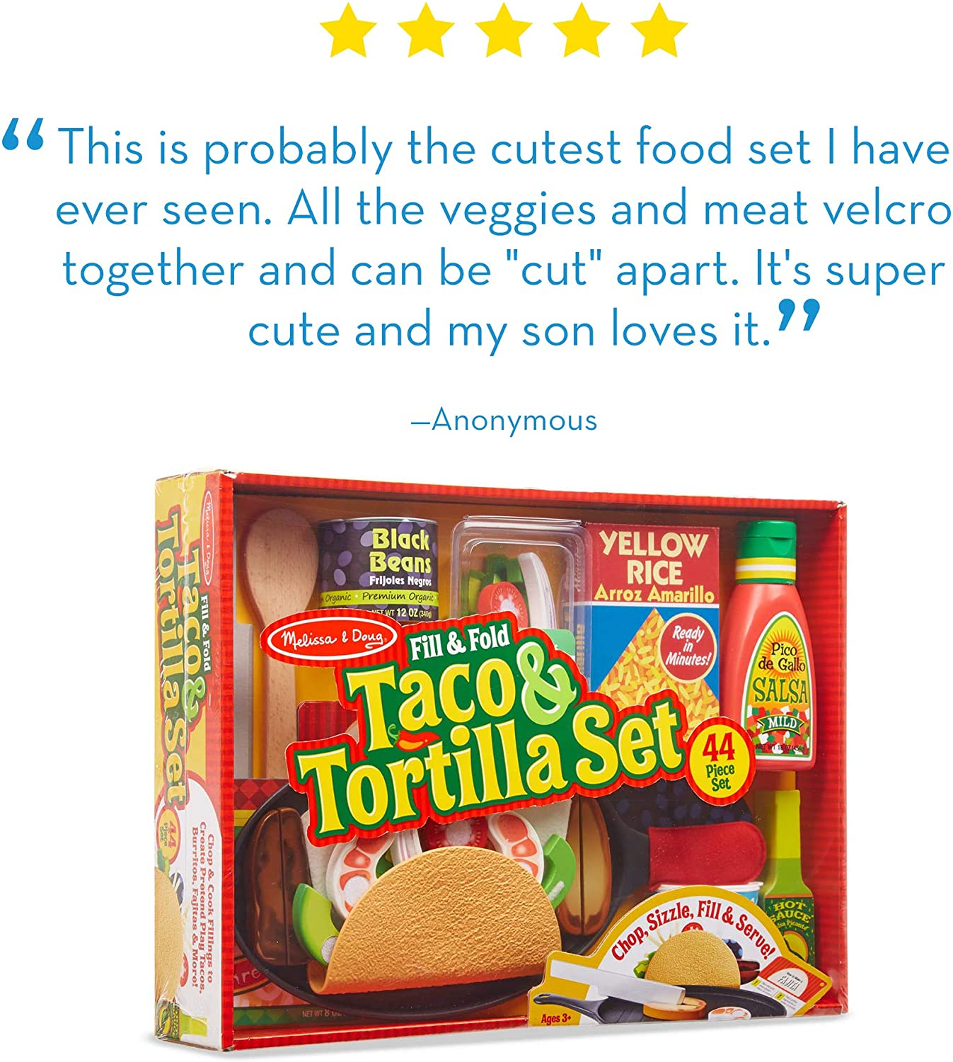 Foto 6 pulgar | Set De Tacos Y Tortillas Melissa & Doug Fill & Fold - Venta Internacional.