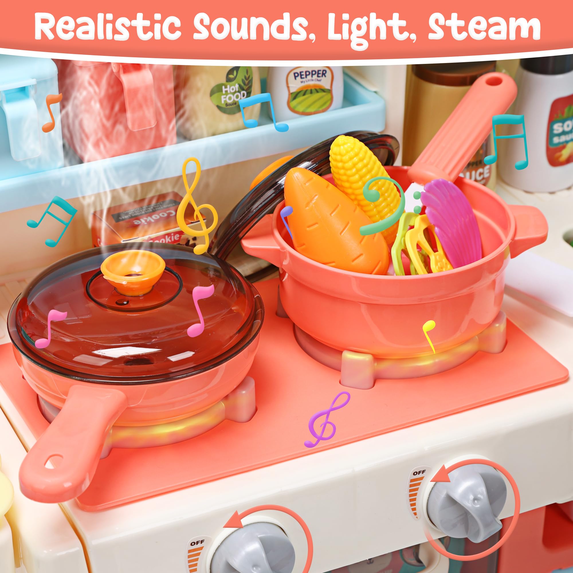 Foto 4 pulgar | Set De Cocina Holyfun Kids Con Sonido, Luz Y Circulación De Agua - Venta Internacional.