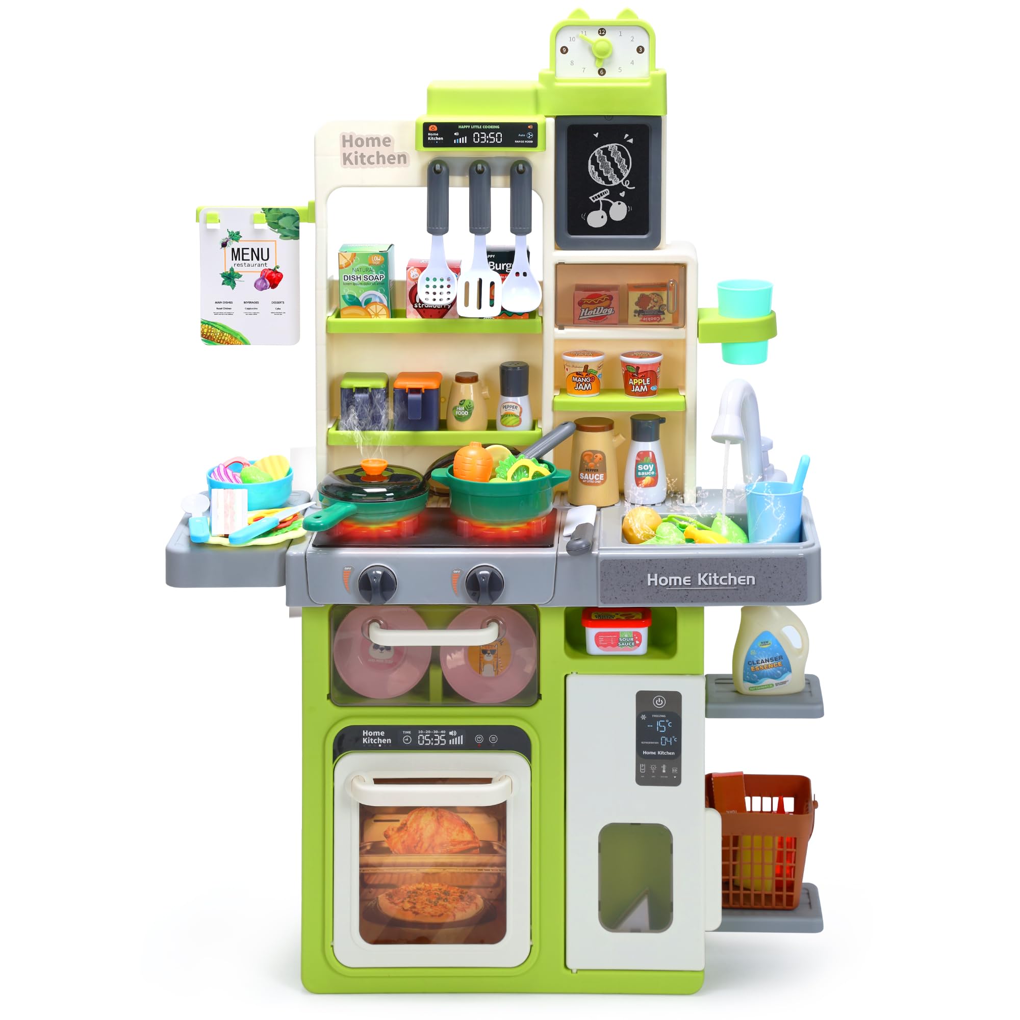 Set De Cocina Holyfun Kids Con Sonidos, Luces Y Agua Verde - Venta Internacional.