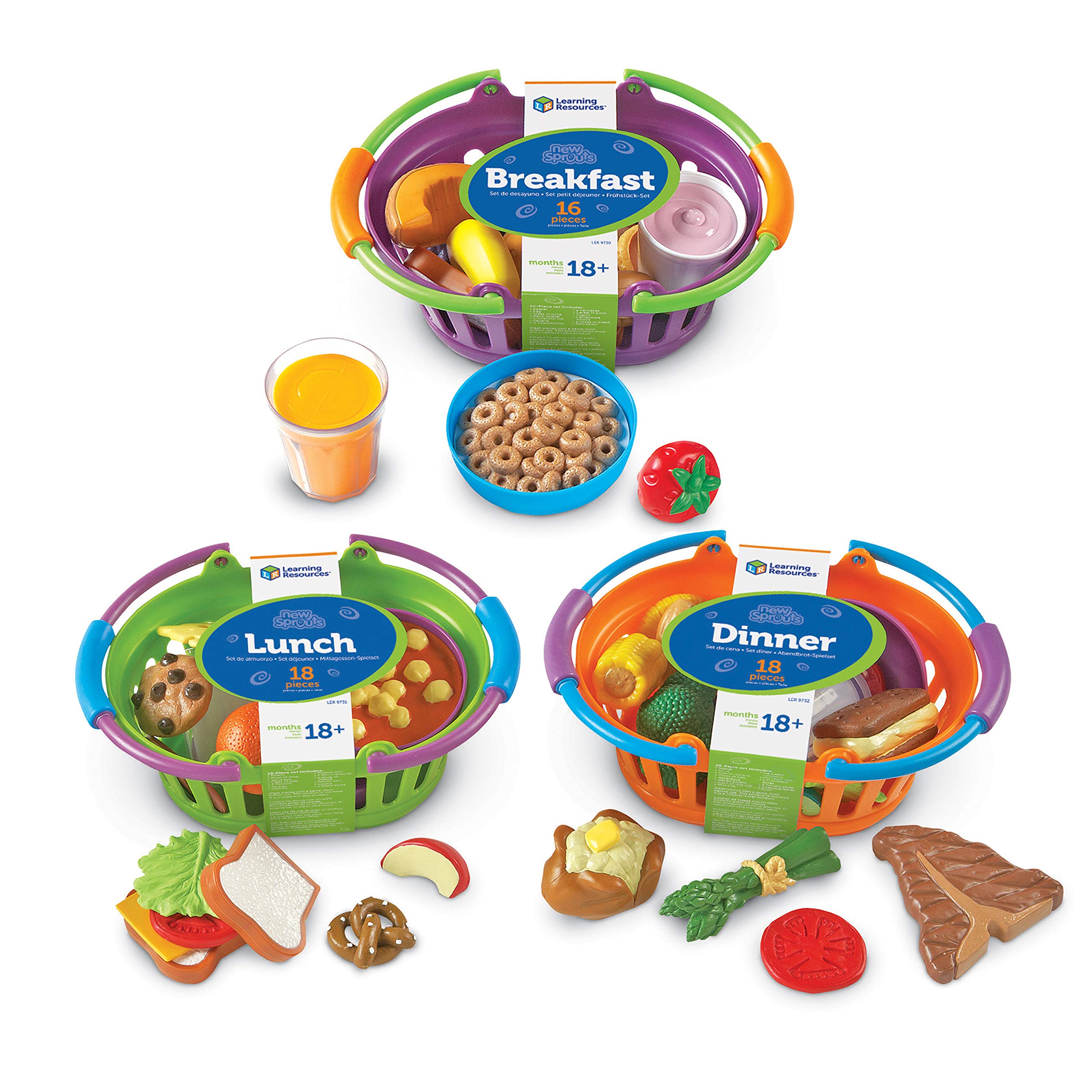 Pretend Play Food Learning Resources, Paquete New Sprouts, 18 Meses O Más - Venta Internacional.