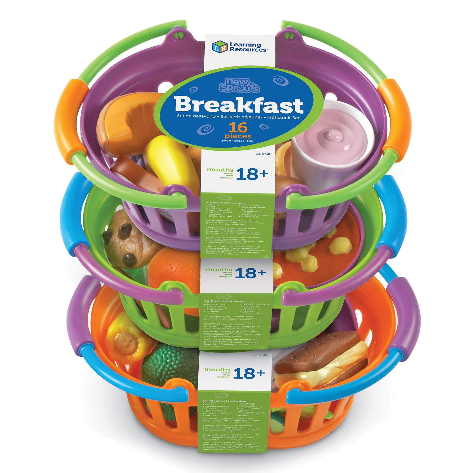 Foto 7 pulgar | Pretend Play Food Learning Resources, Paquete New Sprouts, 18 Meses O Más - Venta Internacional.