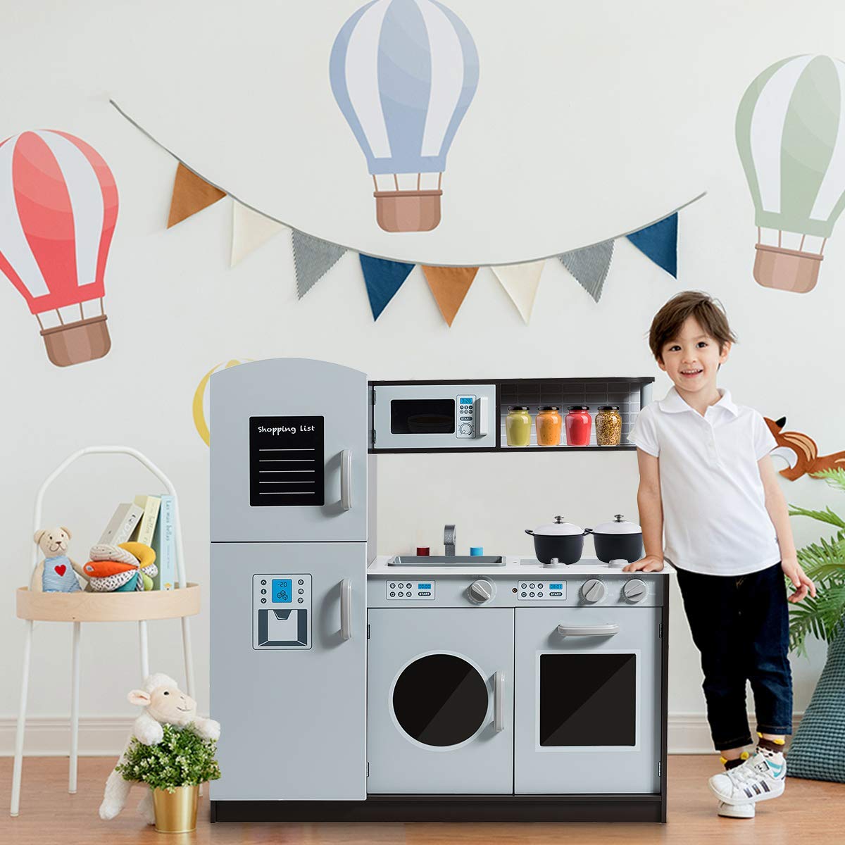 Foto 6 pulgar | Set De Juego De Cocina Costzon Kids De Madera Con Sonido Realista 3+ - Venta Internacional.