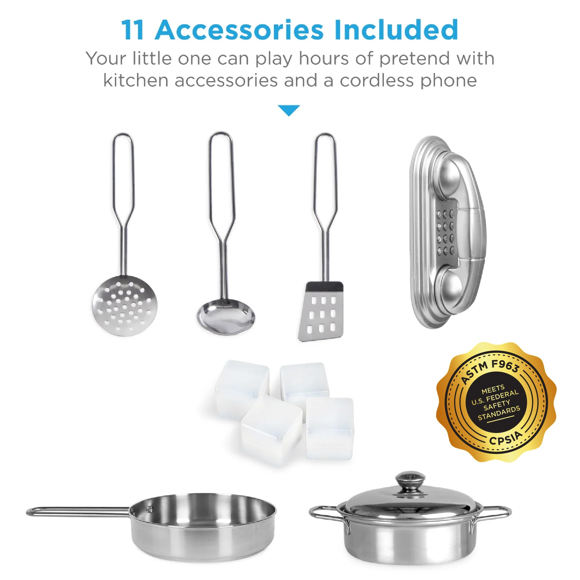 Foto 5 pulgar | Juego De Simulación De Madera Toy Kitchen Best Choice Products Con Accesorios - Venta Internacional.