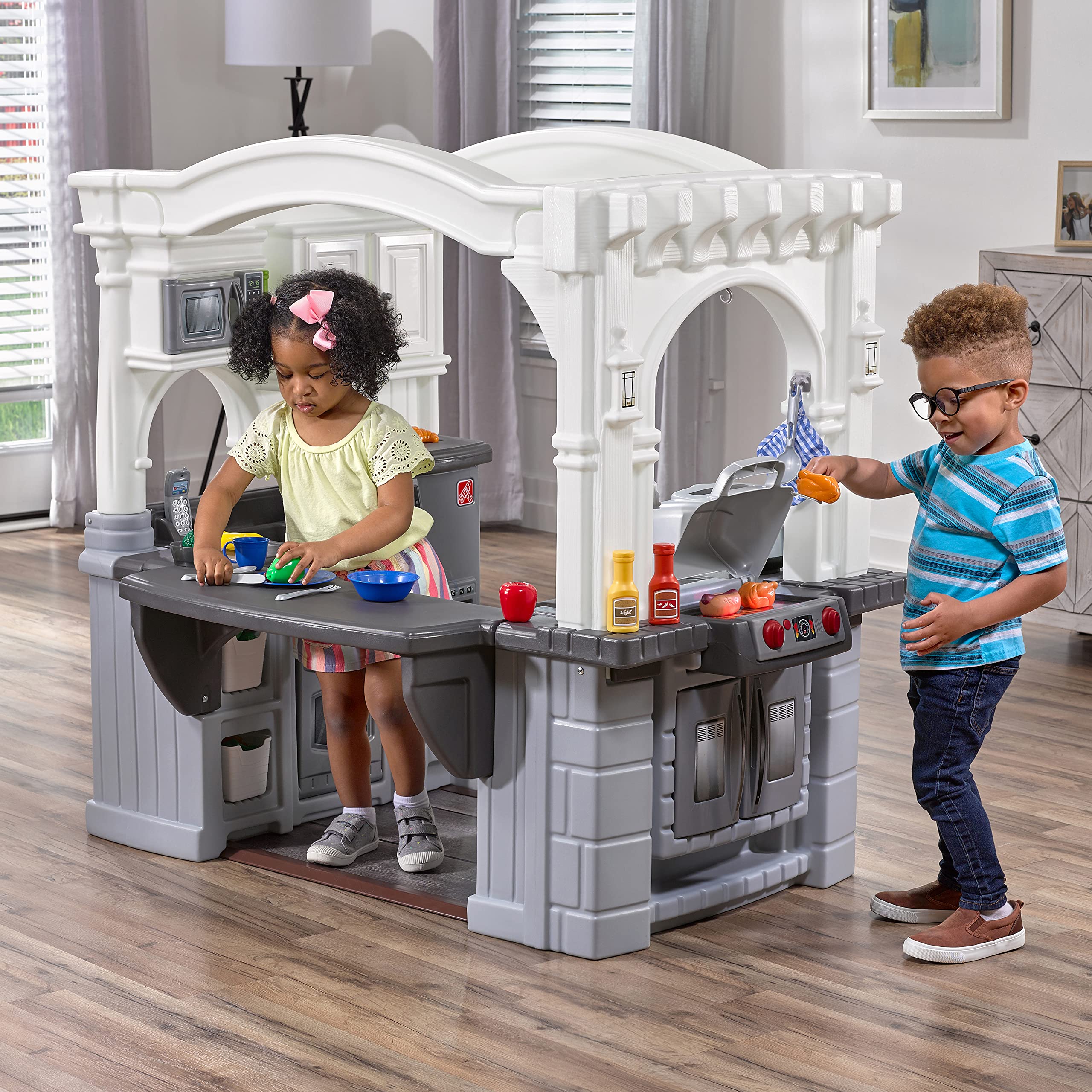 Foto 6 pulgar | Playset Step2 Grand Walk-in Kitchen & Grill Con Juego De 103 Piezas - Venta Internacional.
