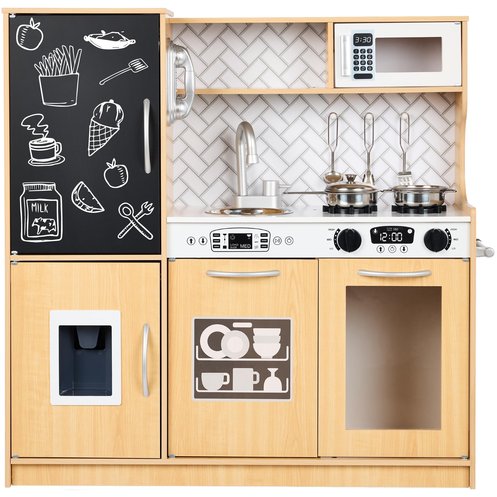Foto 2 pulgar | Juego De Simulación De Madera Toy Kitchen Best Choice Products Con Accesorios - Venta Internacional.