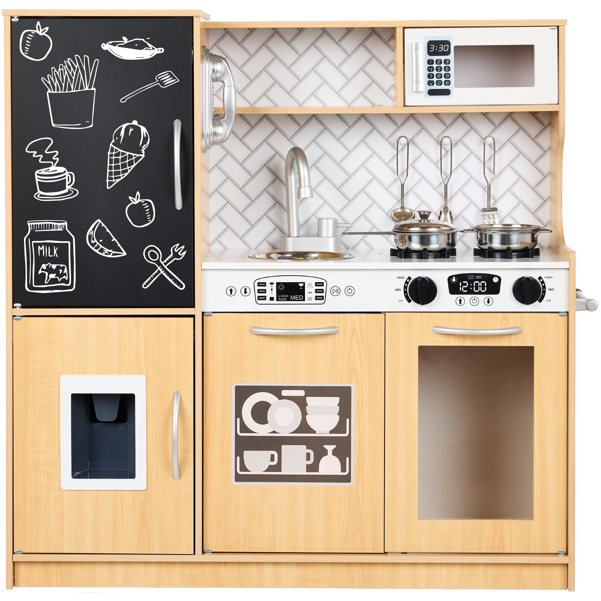 Juego De Simulación De Madera Toy Kitchen Best Choice Products Con Accesorios - Venta Internacional.