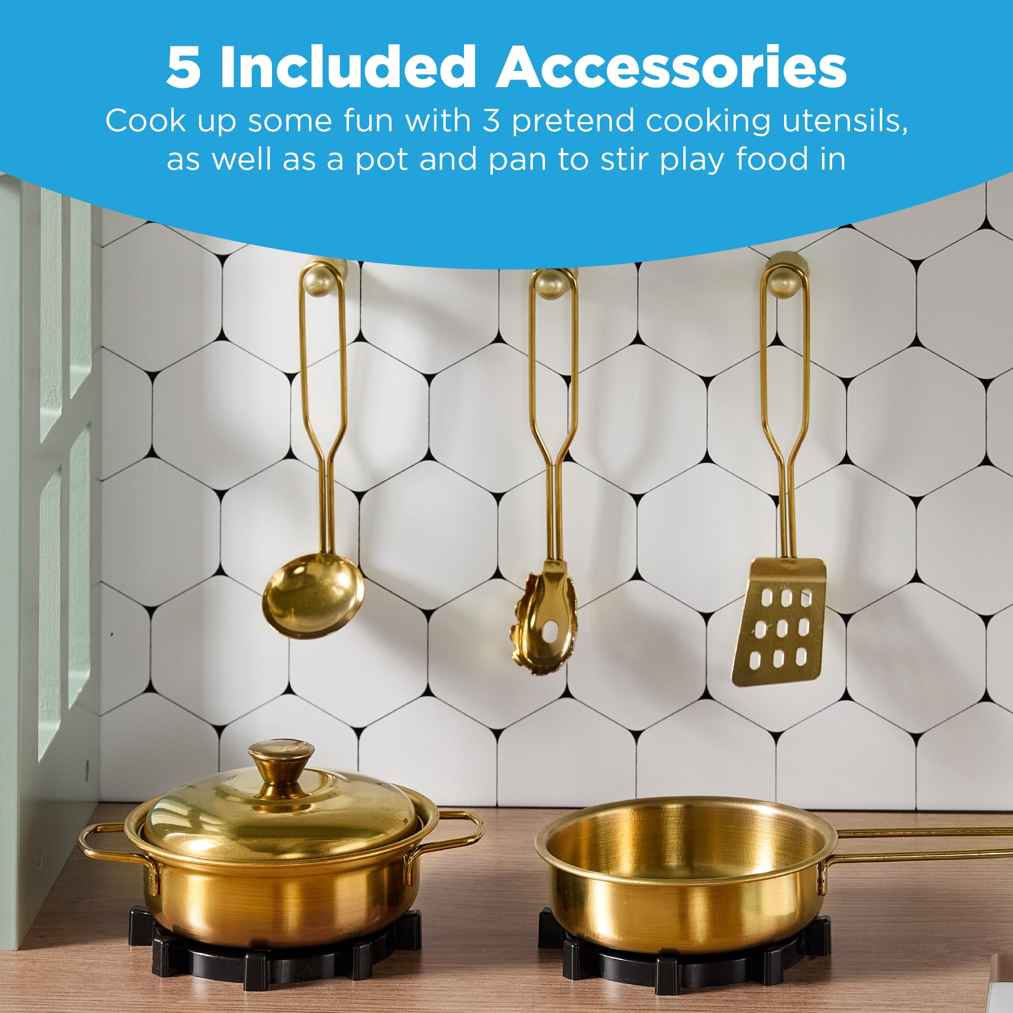 Foto 6 pulgar | Casa De Campo Play Kitchen Best Choice Products Con Almacenamiento De Juguetes - Venta Internacional.