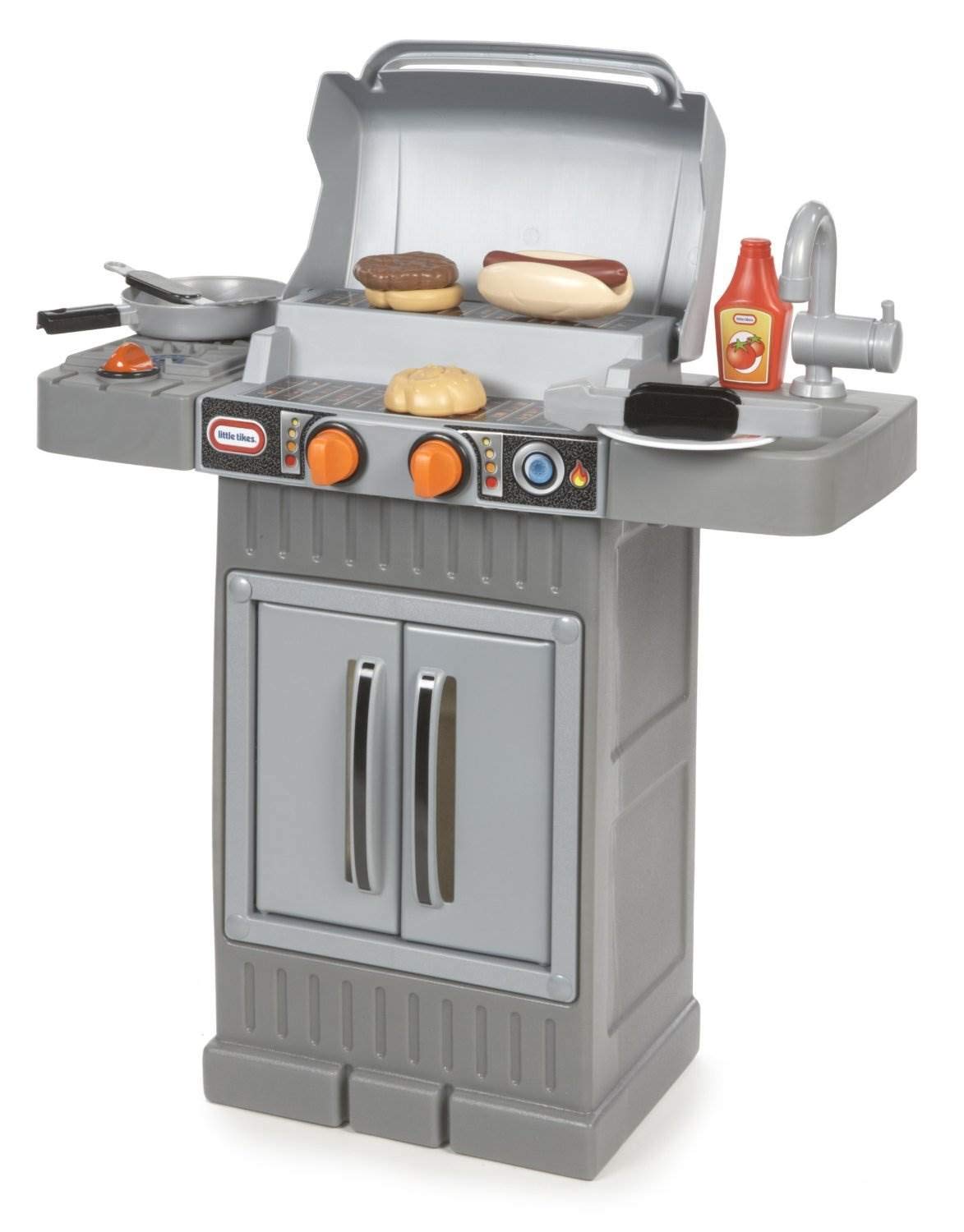 Foto 2 pulgar | Parrilla De Barbacoa Toy Little Tikes Cook 'n Grow, Gris, Para Niños - Venta Internacional.