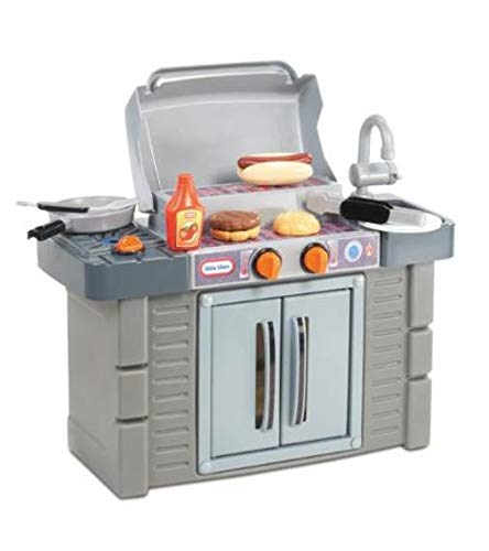 Foto 3 pulgar | Parrilla De Barbacoa Toy Little Tikes Cook 'n Grow, Gris, Para Niños - Venta Internacional.