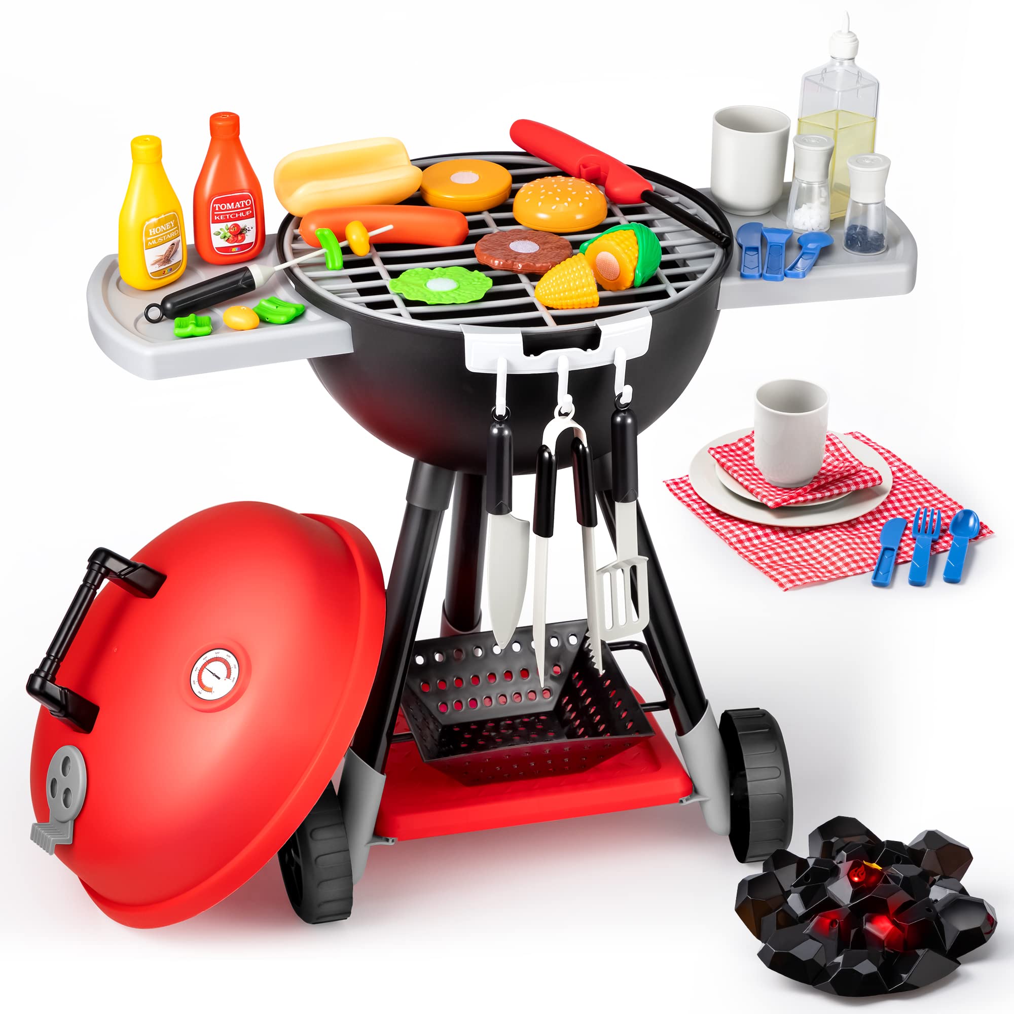 Juego de Juguetes de Cocina Joyin Little Chef Play Kids Bbq Grill 34 Unidades - Venta Internacional