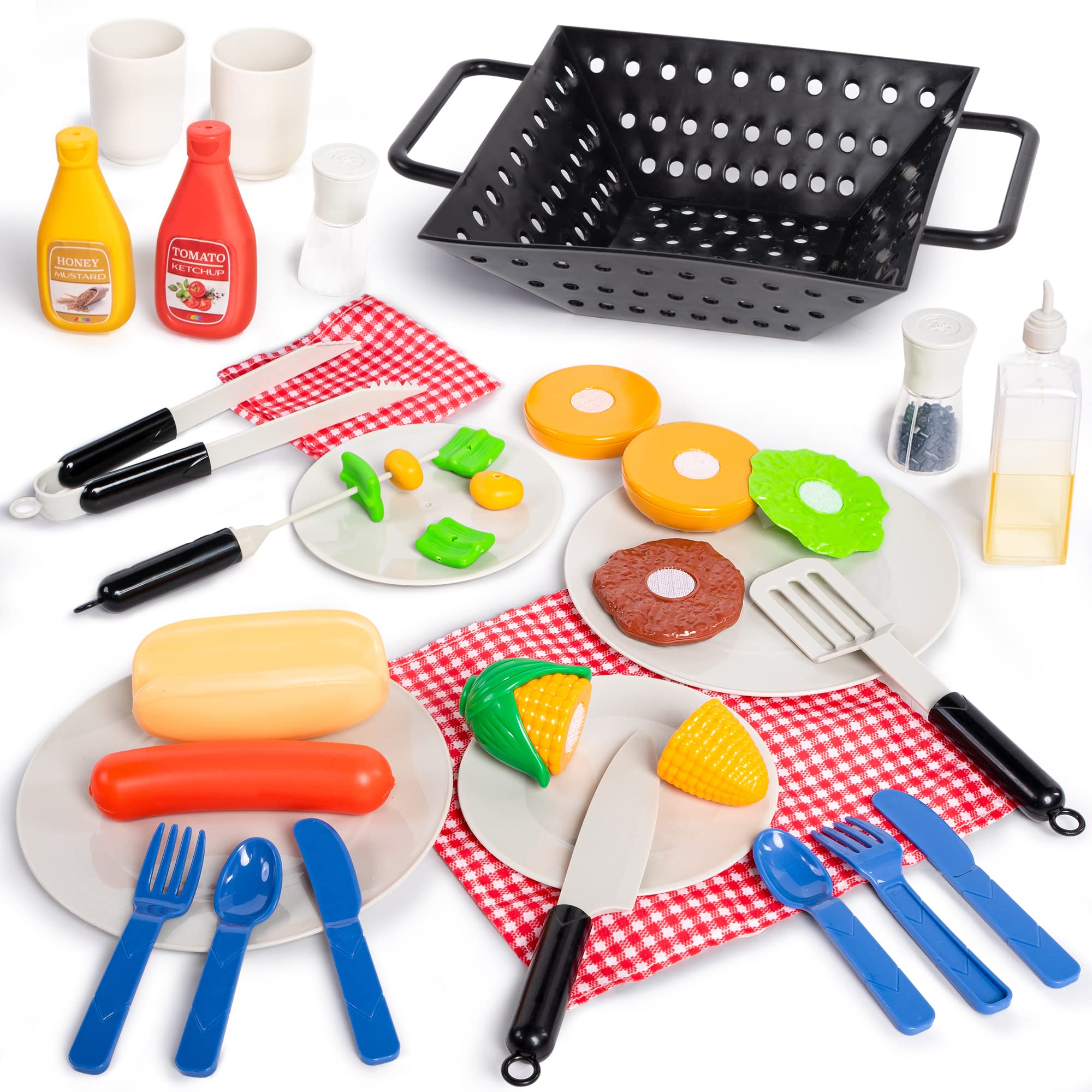 Foto 6 pulgar | Juego de Juguetes de Cocina Joyin Little Chef Play Kids Bbq Grill 34 Unidades - Venta Internacional