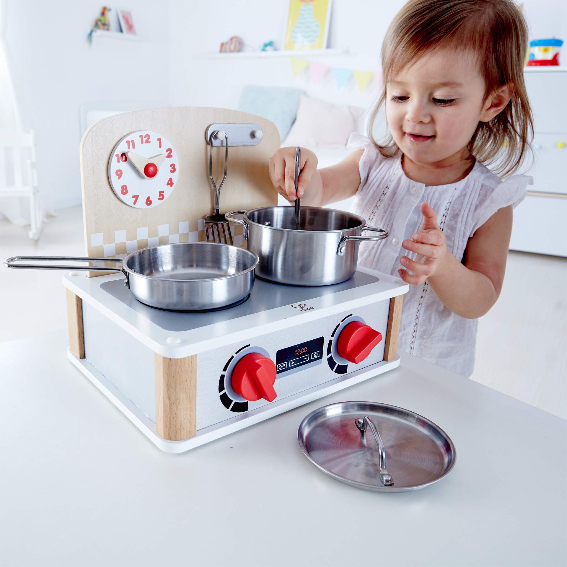 Foto 3 pulgar | Juego de Cocina Y Parrilla Con Forma De Madera 2 En 2 Simulacro De Juego De Rol Para Niños - Venta Internacional