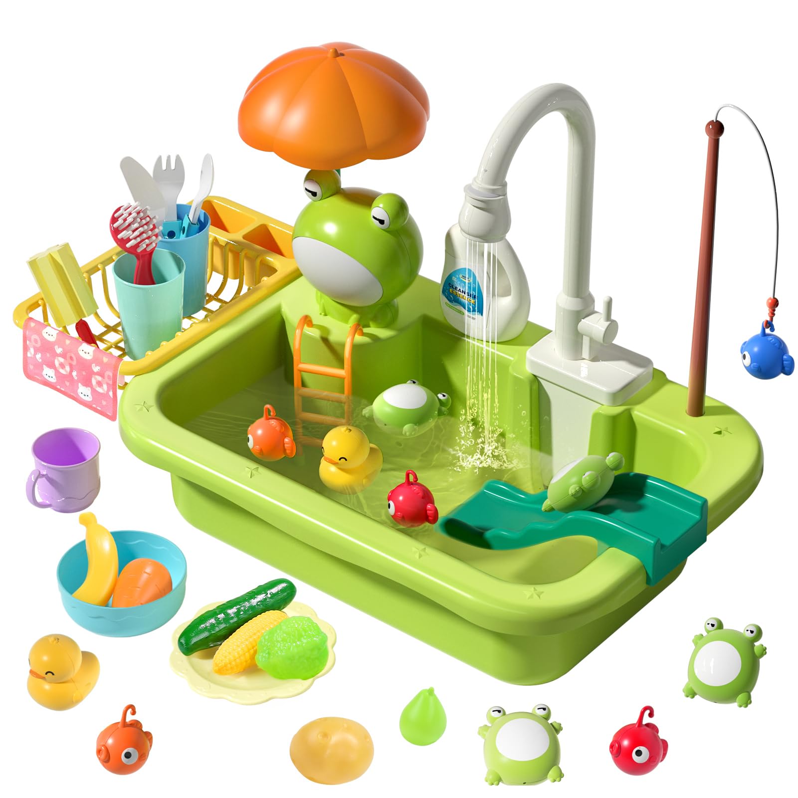 Foto 2 pulgar | Juguetes De Cocina Con Grifo En Forma De Piedra Para Jugar, Con Agua Corriente - Venta Internacional.
