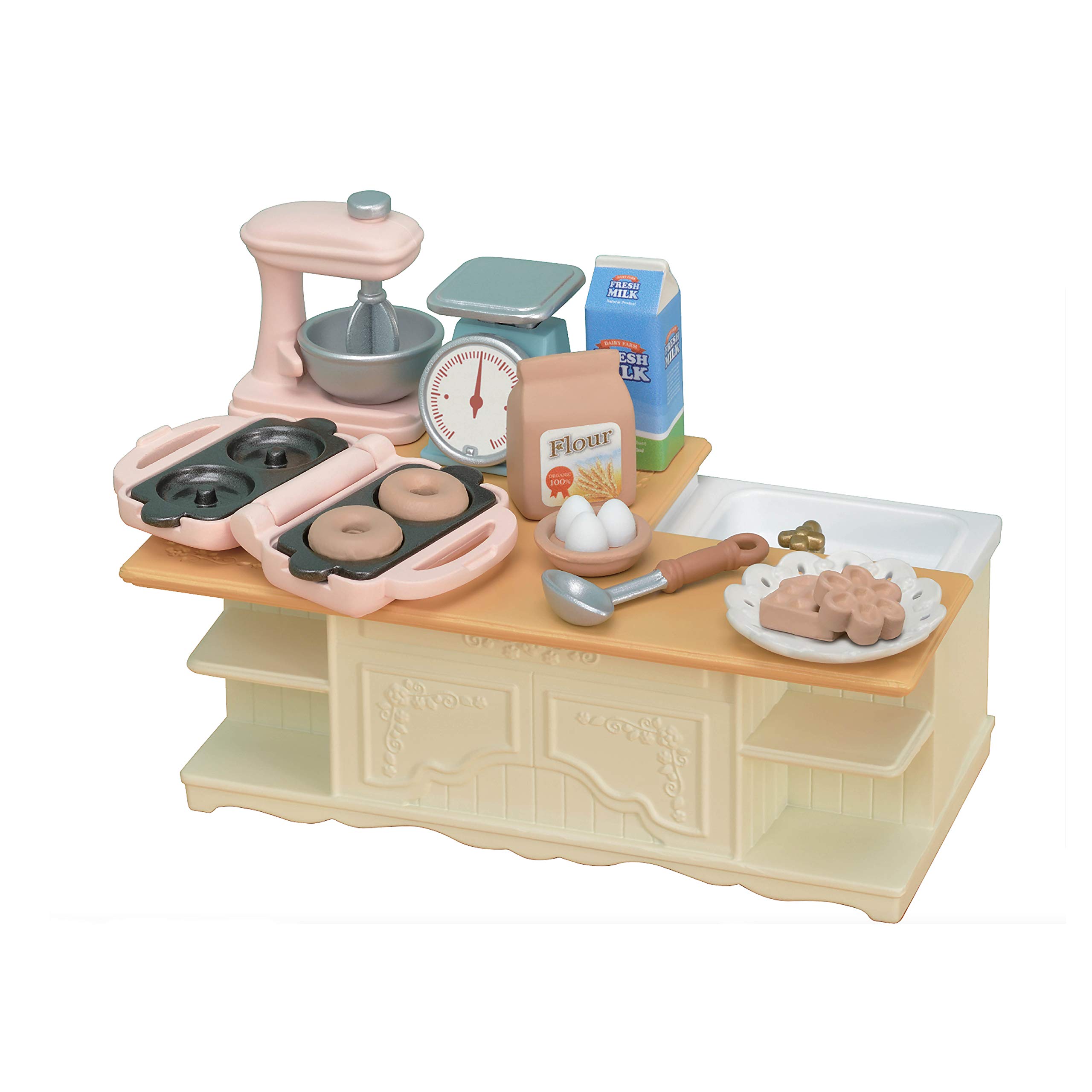 Foto 1 | Juego De Muebles Toy Dollhouse Calico Critters Kitchen Island - Venta Internacional.
