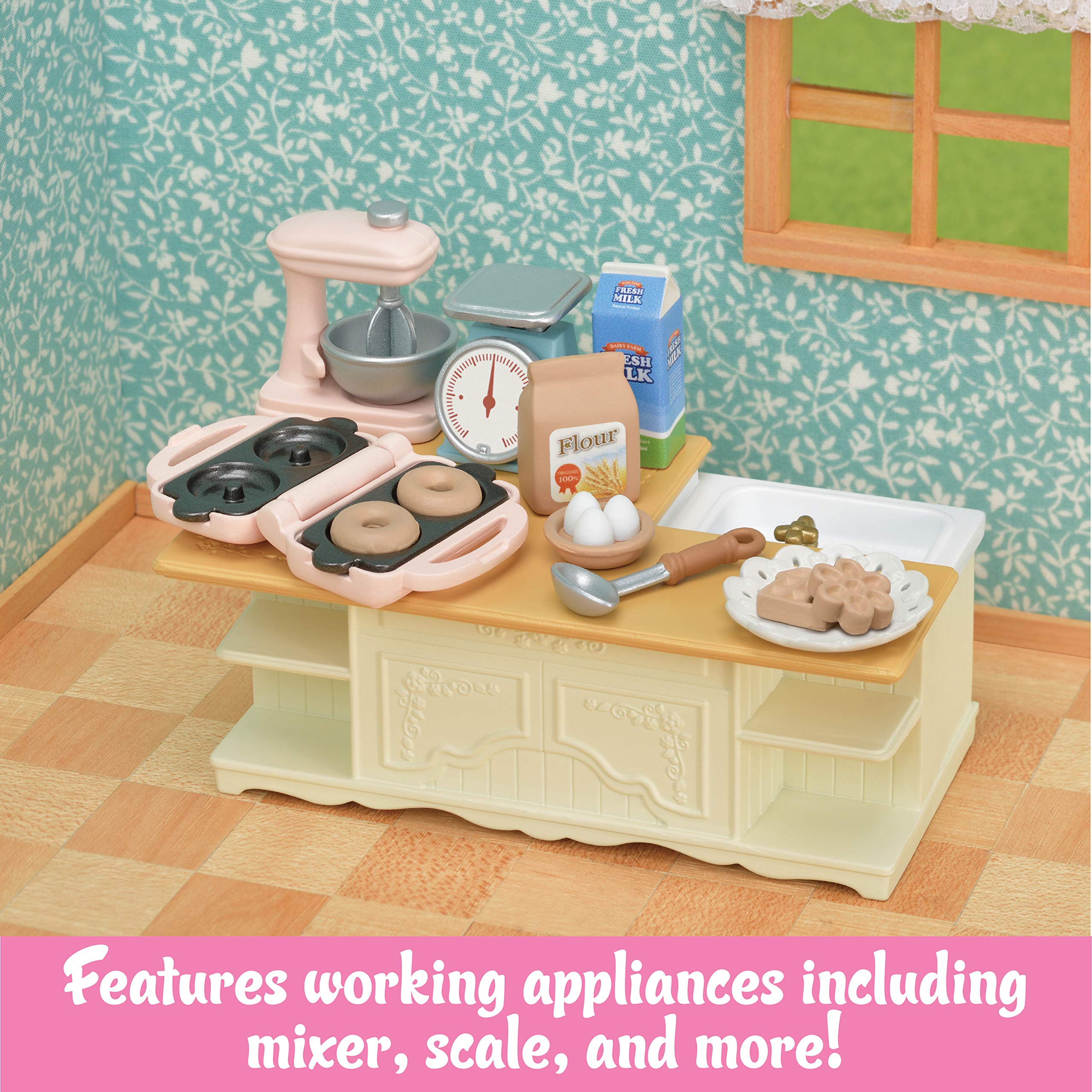 Foto 4 pulgar | Juego De Muebles Toy Dollhouse Calico Critters Kitchen Island - Venta Internacional.