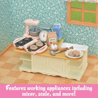 Foto 3 | Juego De Muebles Toy Dollhouse Calico Critters Kitchen Island - Venta Internacional.