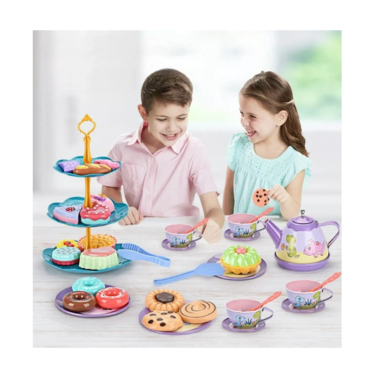 Foto 6 pulgar | Juguete De Cocina Juego De Té Para Niños Con Pastel De Jugue Fantasy Unicorn Belug