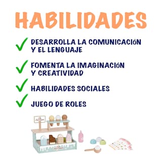 Foto 3 | Juego De Helados Con Accesorios De Madera. Juguete De Paletas Y Helados Para Niños Y Niñas Mágicamente