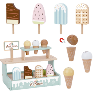 Foto 7 | Juego De Helados Con Accesorios De Madera. Juguete De Paletas Y Helados Para Niños Y Niñas Mágicamente