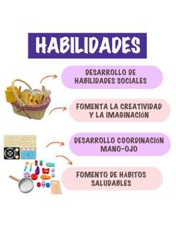 Foto 7 | Paquete Con 2 Juguetes Didácticos Picnic Y Cocina De Madera Para Niñas Mágicamente