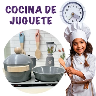 Foto 7 | Cocina De Madera Infantil Para Niñas. Incluye: Cocina, Palas, Sartén, Olla Con Tapa, Tarja, Salero Y 1 Pimentero
