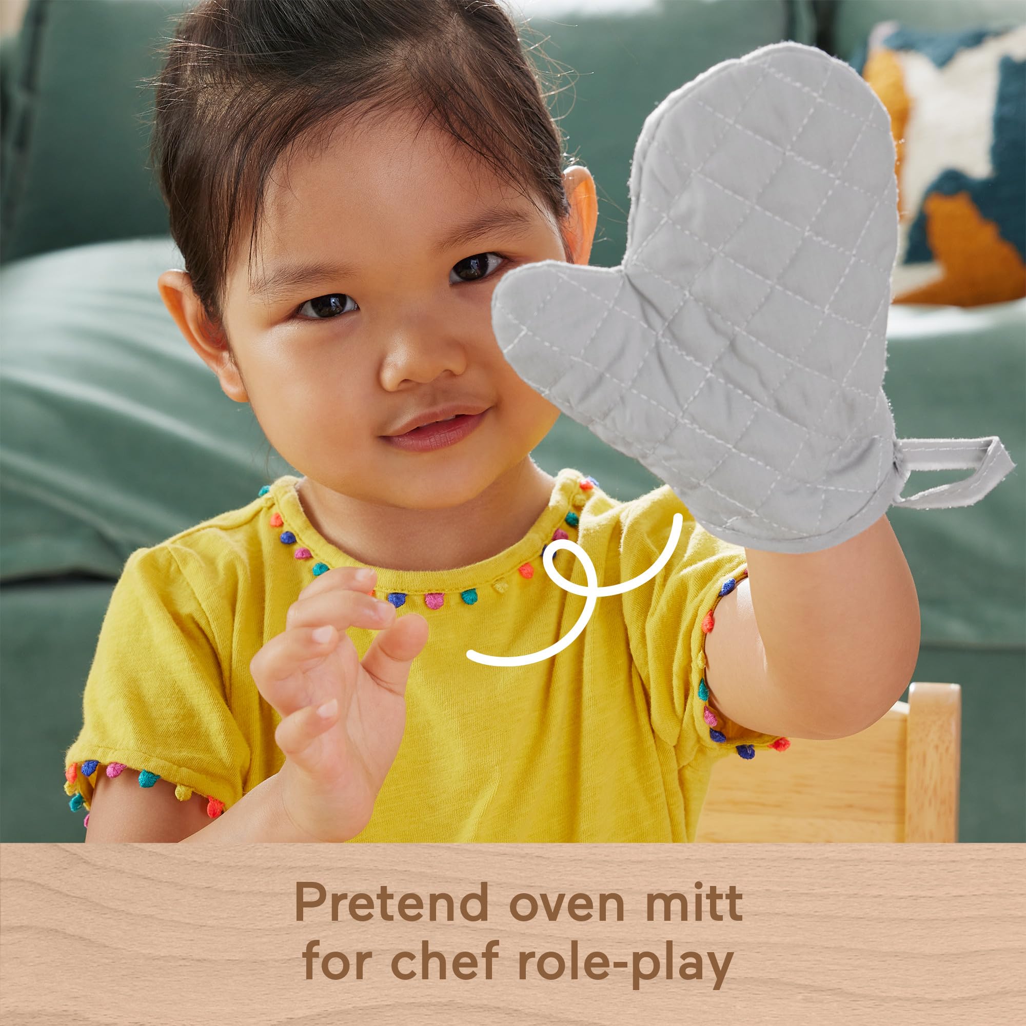 Foto 5 pulgar | Set De Ollas Y Sartenes Pretend Play Wood Kitchen De Fisher-price - Venta Internacional.