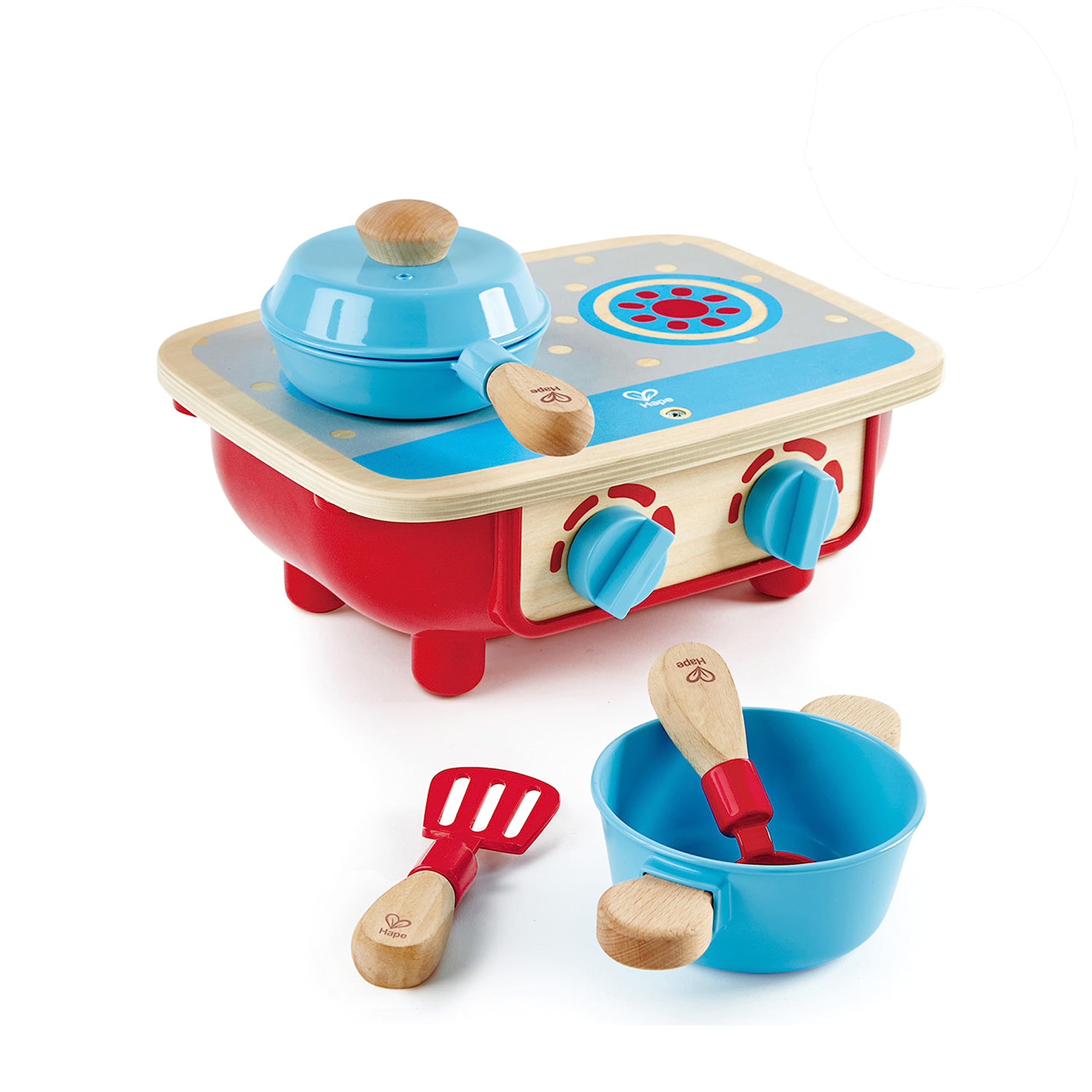 Foto 2 pulgar | Juego De Cocina Hape De Madera Para Niños Pequeños De 6 Piezas Con Estufa De Juguete Y Sartén - Venta Internacional.
