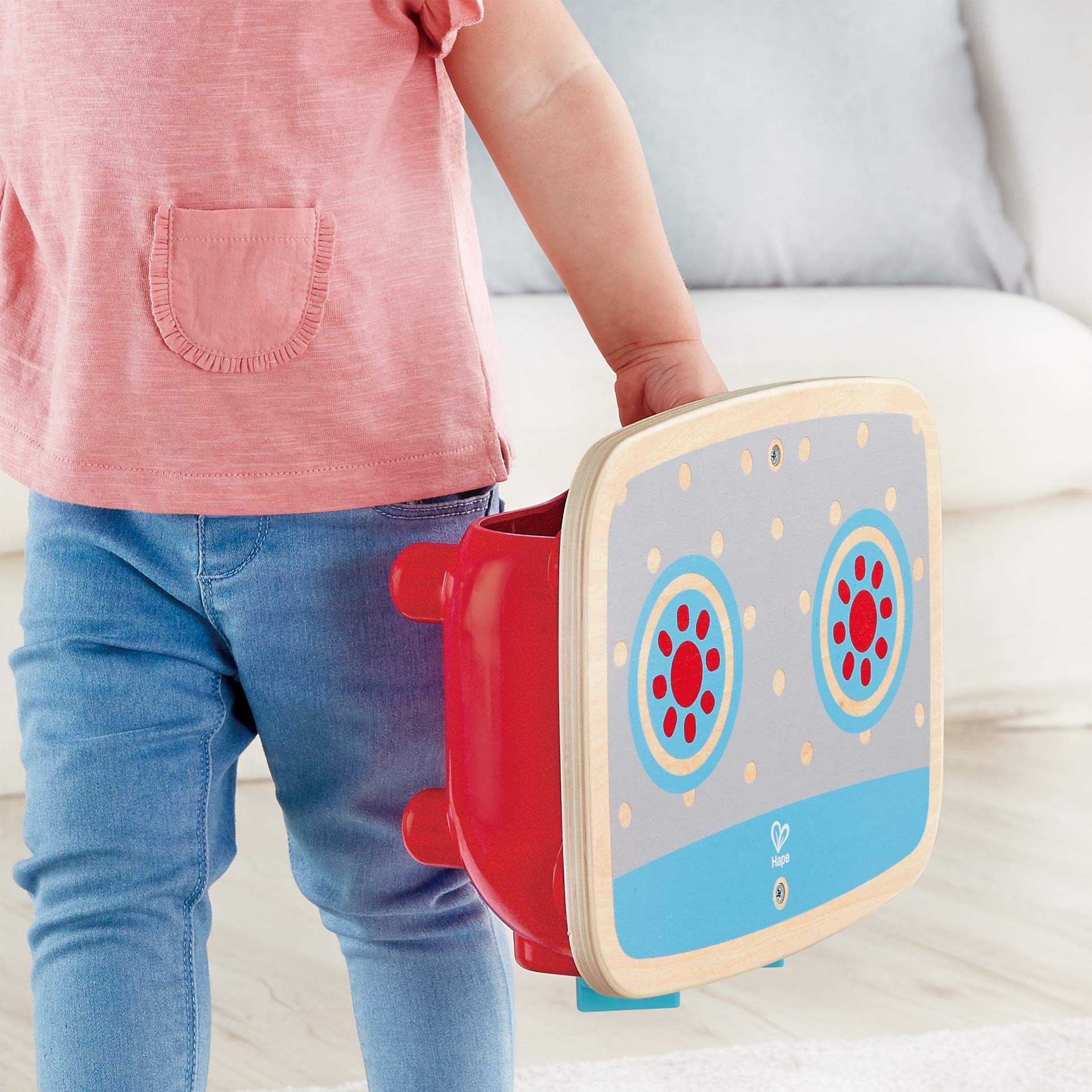 Foto 6 pulgar | Juego De Cocina Hape De Madera Para Niños Pequeños De 6 Piezas Con Estufa De Juguete Y Sartén - Venta Internacional.