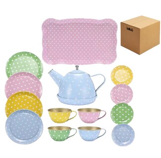 Foto 1 | Juego De Fiesta De Té Lab.g Para Niñas Diseño Puntos Multicolor