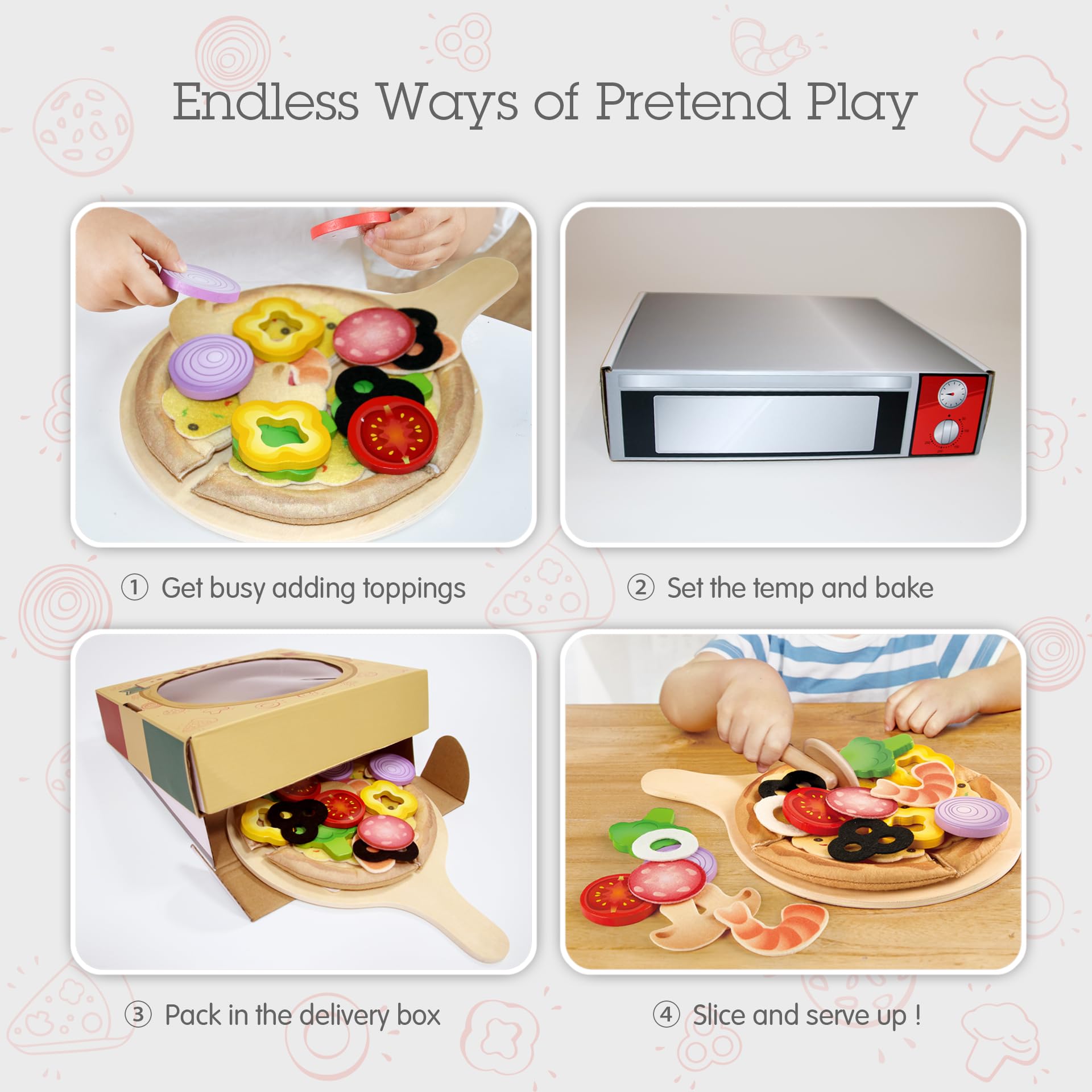 Foto 4 pulgar | Set De Juego Para Pizza Hape Perfect Pizza De Madera, 29 Unidades, Niños Mayores De 3 Años - Venta Internacional.