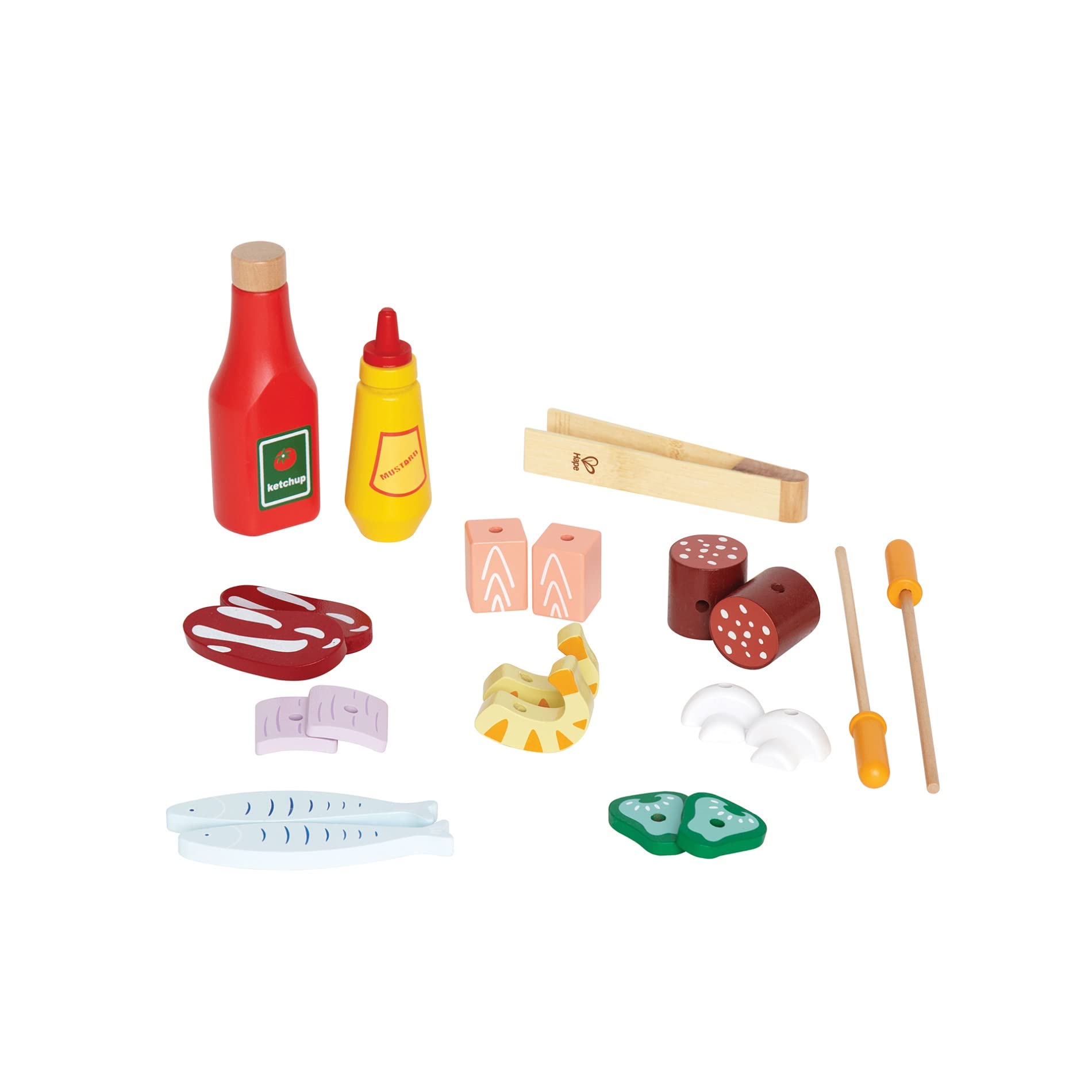 Foto 4 pulgar | Set De Cocina Pretend Playset Hape Wooden Gourmet Grill Para Niños - Venta Internacional.