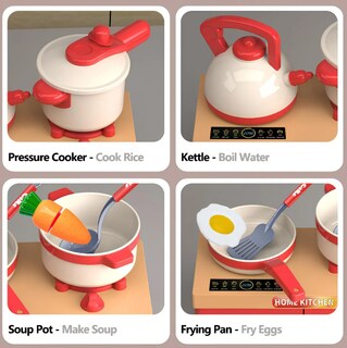 Foto 4 | Set De Cocina Xtellar Con 70 Piezas De Juguete: Utensilios Y Alimentos Con Luces Para Niños