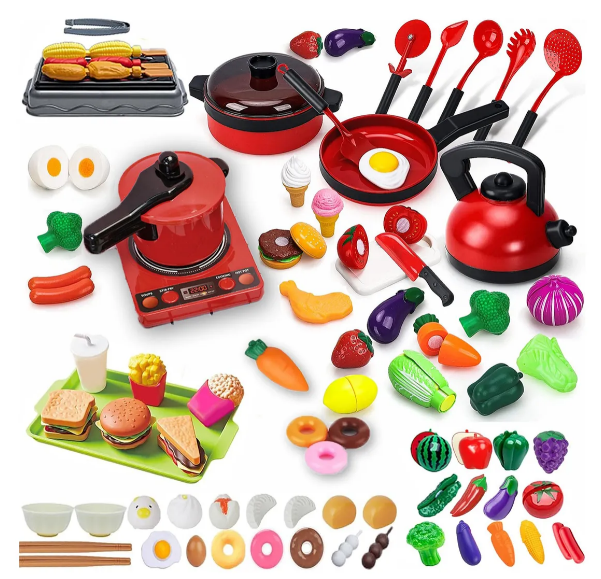 Foto 2 pulgar | Set Deluxe Xtellar De Cocina Infantil De 82 Piezas – Juego Realista Y Educativo Para Niños