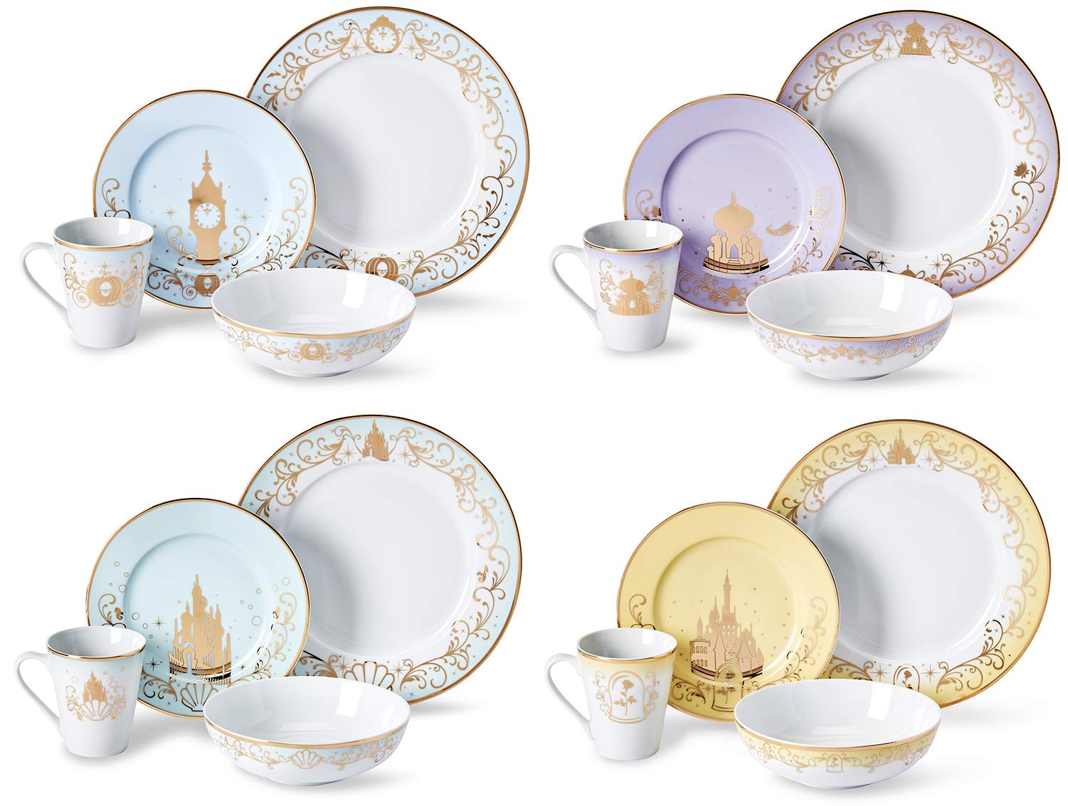 Foto 1 | Set De Vajilla Hengulus Disney Collection 1 Cinderella Aladdin - Venta Internacional.